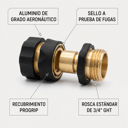 Set de Conectores Rápidos para Manguera de Jardín