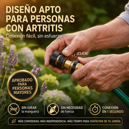 Set de Conectores Rápidos para Manguera de Jardín