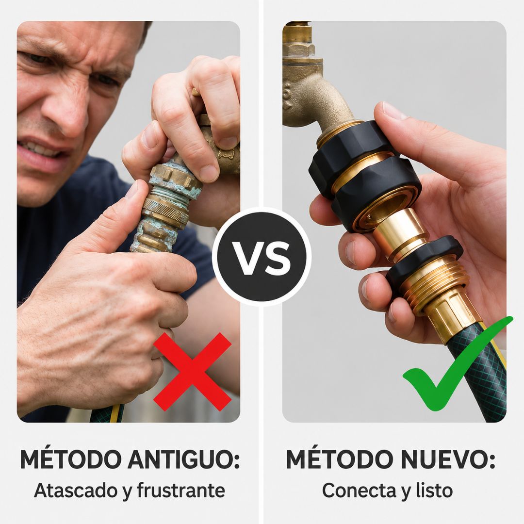 Set de Conectores Rápidos para Manguera de Jardín
