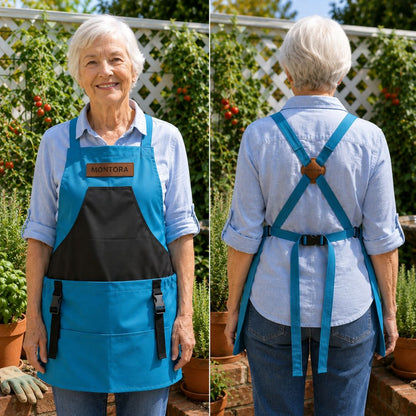 Delantal de Jardinería con Bolsillos – Resistente y Ajustable | Talla Única