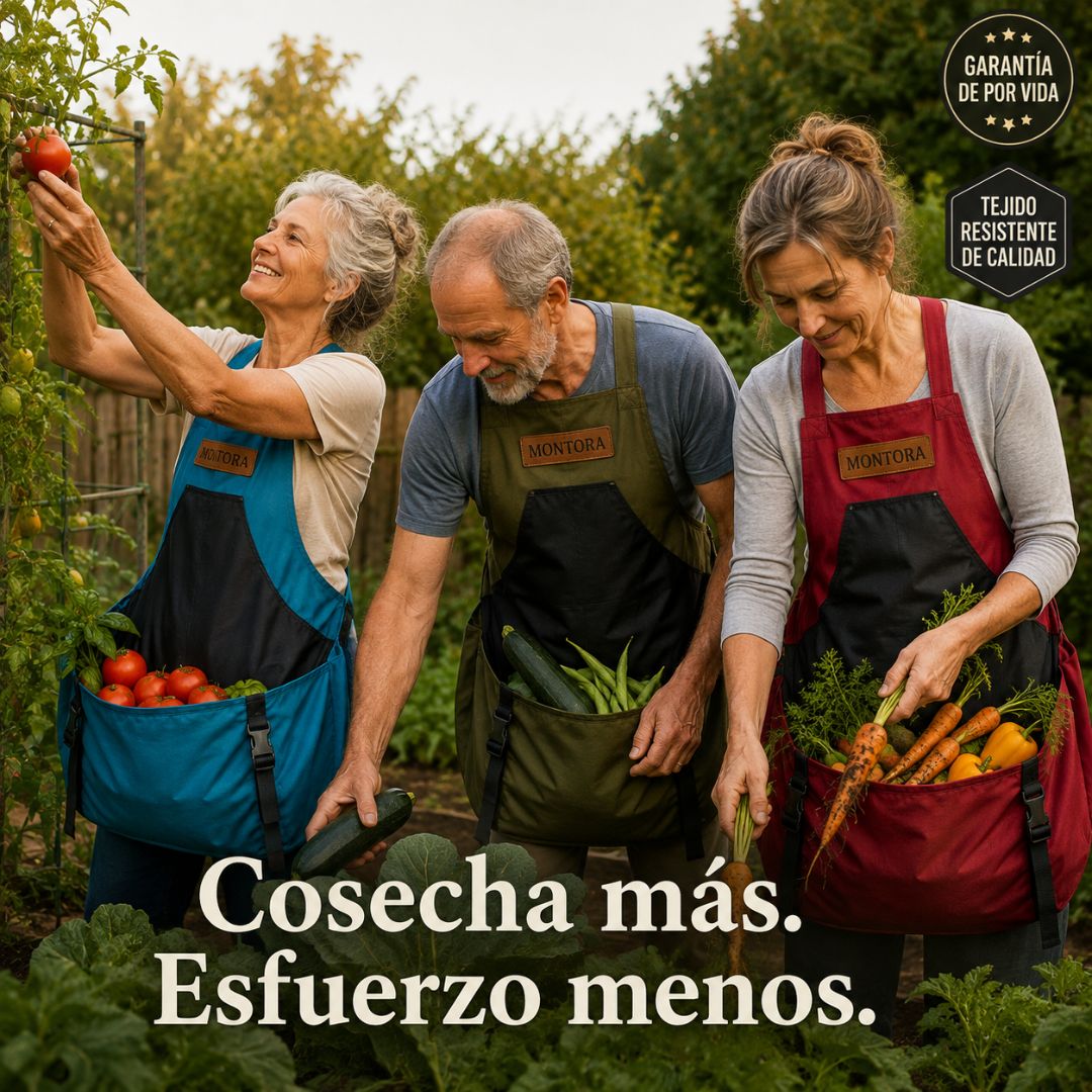 Delantal de Jardinería con Bolsillos – Resistente y Ajustable | Talla Única