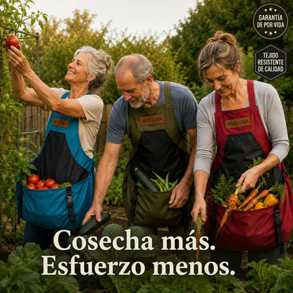 Delantal de Jardinería con Bolsillos – Resistente y Ajustable | Talla Única