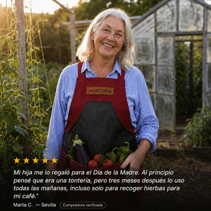 Delantal de Jardinería con Bolsillos – Resistente y Ajustable | Talla Única