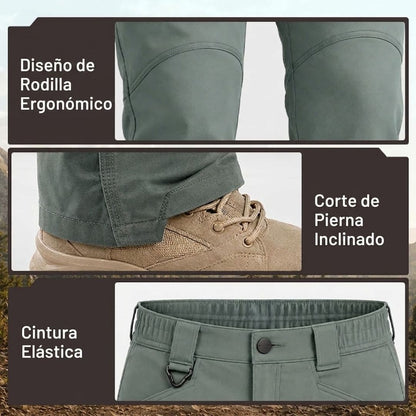 TerraFlex — Pantalón Táctico Impermeable con 9 Bolsillos que Aguanta Todo