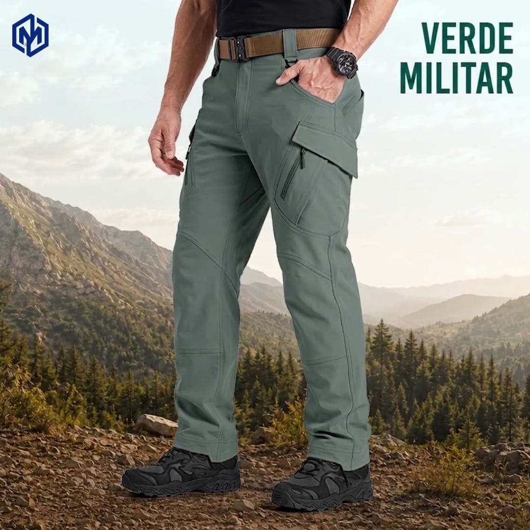 TerraFlex — Pantalón Táctico Impermeable con 9 Bolsillos que Aguanta Todo