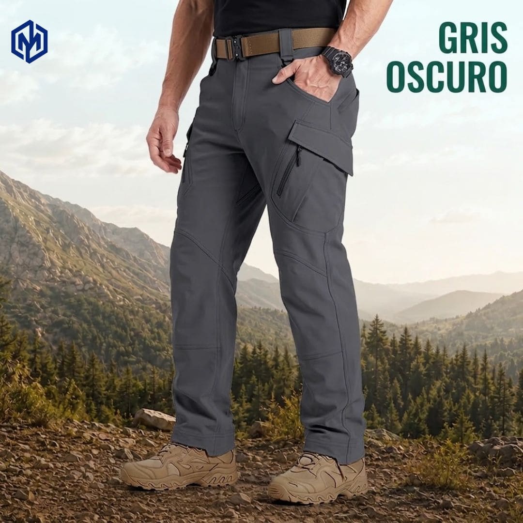 TerraFlex — Pantalón Táctico Impermeable con 9 Bolsillos que Aguanta Todo