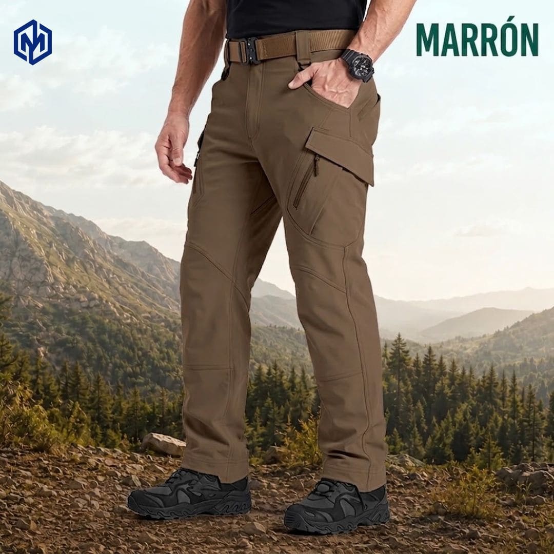 TerraFlex — Pantalón Táctico Impermeable con 9 Bolsillos que Aguanta Todo