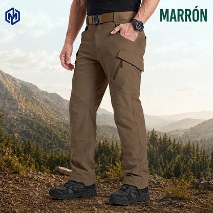 TerraFlex — Pantalón Táctico Impermeable con 9 Bolsillos que Aguanta Todo