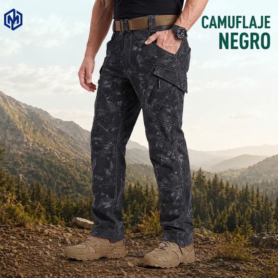 TerraFlex — Pantalón Táctico Impermeable con 9 Bolsillos que Aguanta Todo