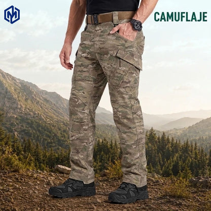 TerraFlex — Pantalón Táctico Impermeable con 9 Bolsillos que Aguanta Todo