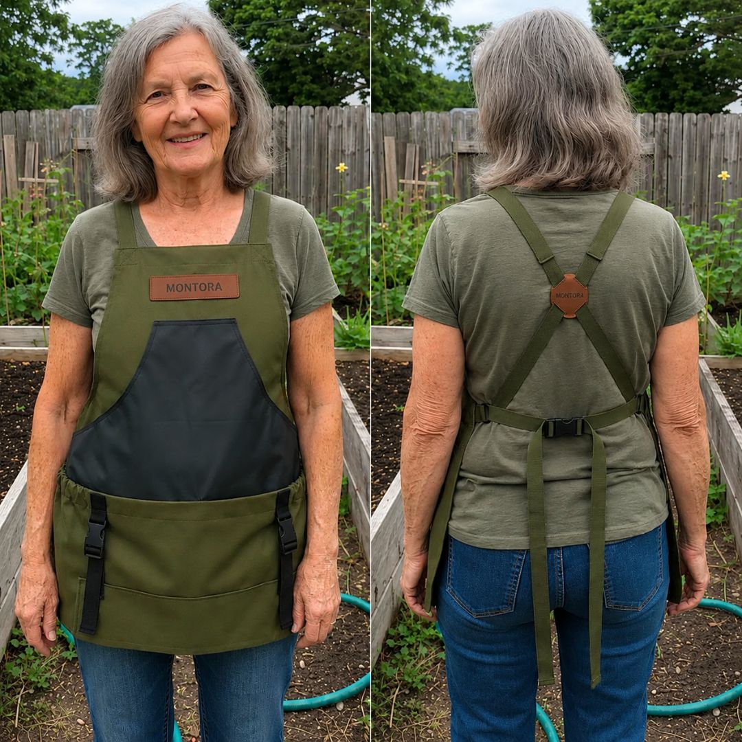 Delantal de Jardinería con Bolsillos – Resistente y Ajustable | Talla Única