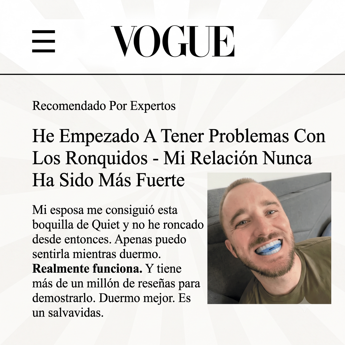 Montora®  Boquilla Antirronquidos de Ajuste Personalizado