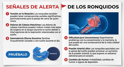 Montora®  Boquilla Antirronquidos de Ajuste Personalizado